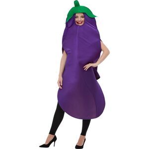 Smiffys Unisex Adult Eggplant Costume Set / Purple